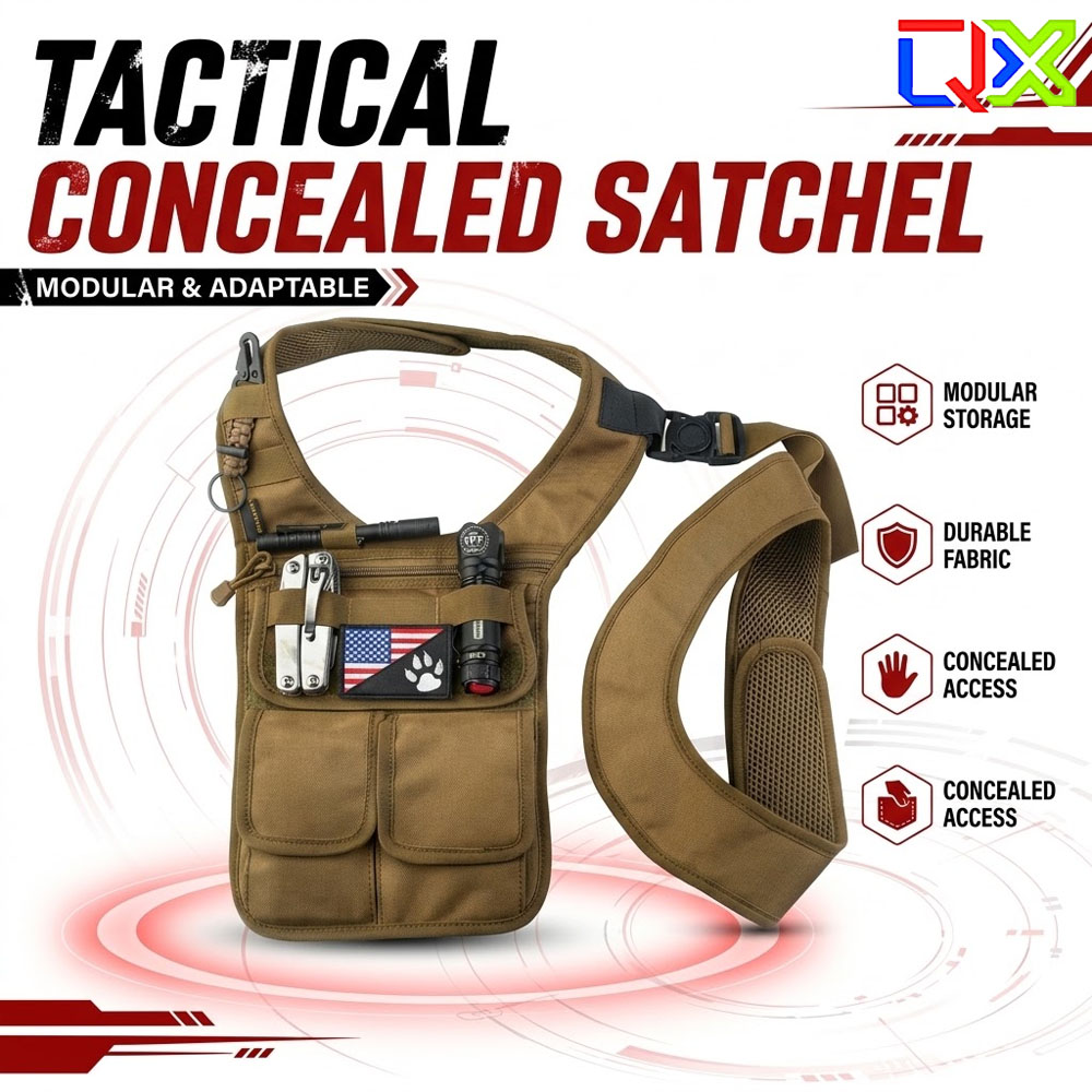 Edc Carry Bag For Men - กระเป๋าสะพายใต้แขน QX Tactical สำหรับพกพาแบบซ่อนตัว กระเป๋าใส่อุปกรณ์ EDC