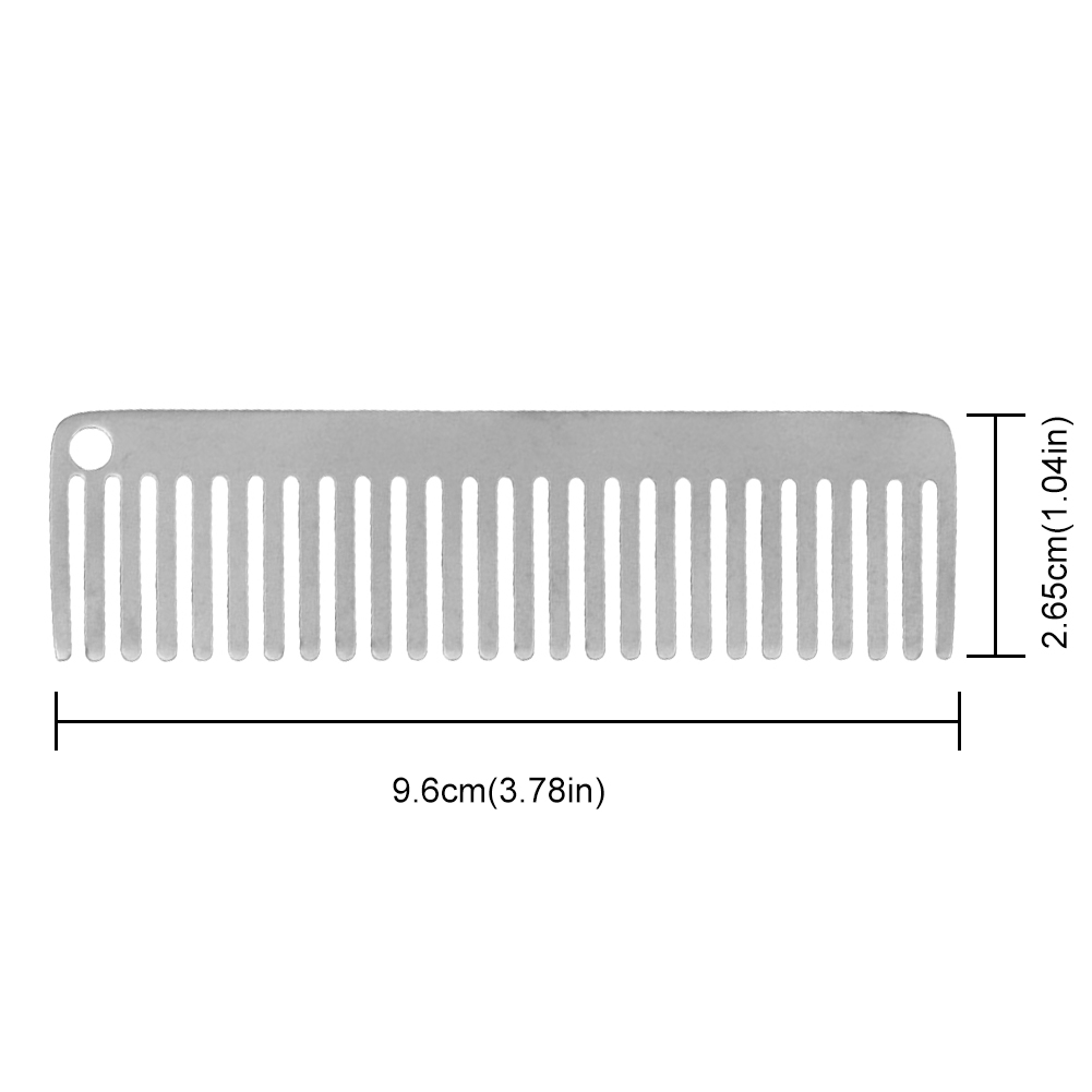 Comb Pocket Titanium - หวีไทเทเนียม ป้องกันไฟฟ้าสถิต หวีพกพา หวีสำหรับใช้กลางแจ้ง หวีขนาดเล็ก น้ำหนักเบา