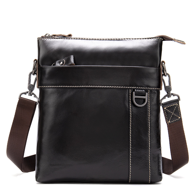 Edc Carry Bag For Men - กระเป๋าหนังสะพายข้างแนวตั้งสำหรับผู้ชายสไตล์วินเทจ ทำจากหนังวัวแท้คุณภาพสูง ขนาดเล็ก เหมาะสำหรับพกพาและใช้งานในชีวิตประจำวัน