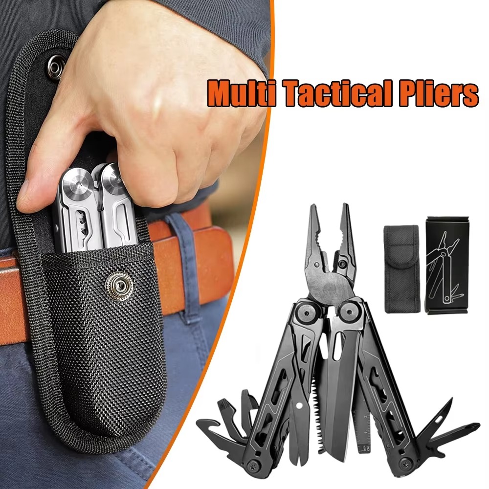 Edc Carry Pliers - คีมอเนกประสงค์สำหรับตั้งแคมป์ เหมาะสำหรับกิจกรรมกลางแจ้ง ตกปลา และใช้ในชีวิตประจำวัน คีมพับได้ EDC