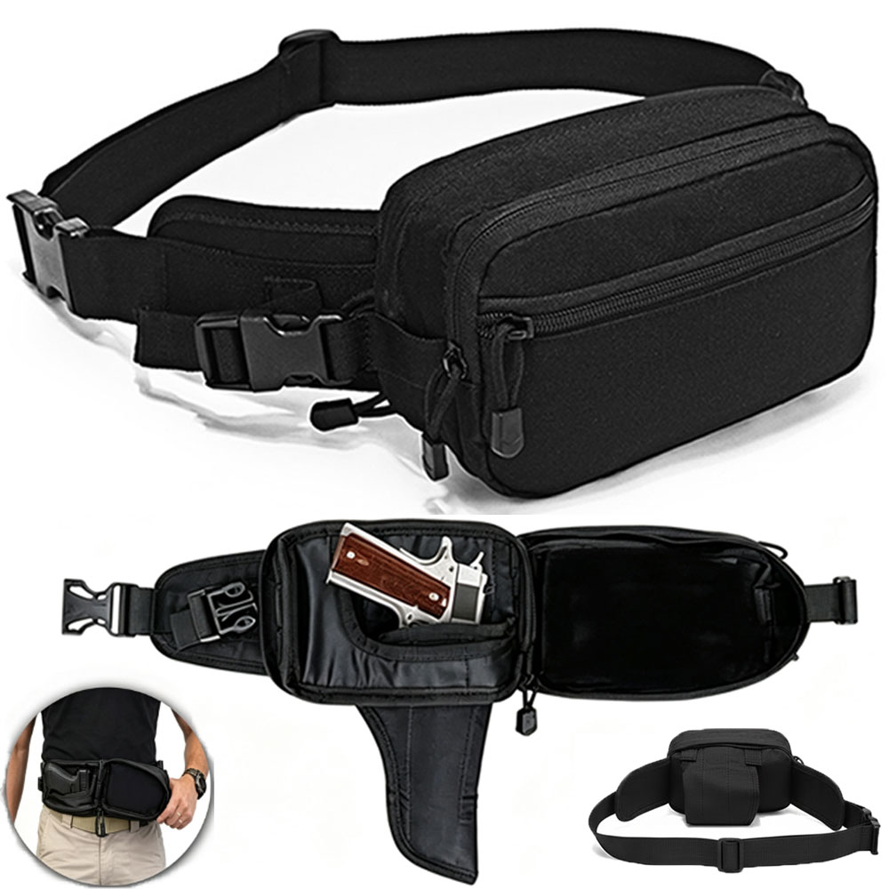 Edc Carry Holster - กระเป๋าปืนพกยุทธวิธี กระเป๋าใส่ปืนแบบซ่อน กระเป๋าใส่ปืนพร้อมซองปืนซ่อน กระเป๋าคาดหน้าอกสำหรับล่าสัตว์ กระเป๋าคาดเอวแบบสะพายข้าง กระเป๋าใส่อุปกรณ์
