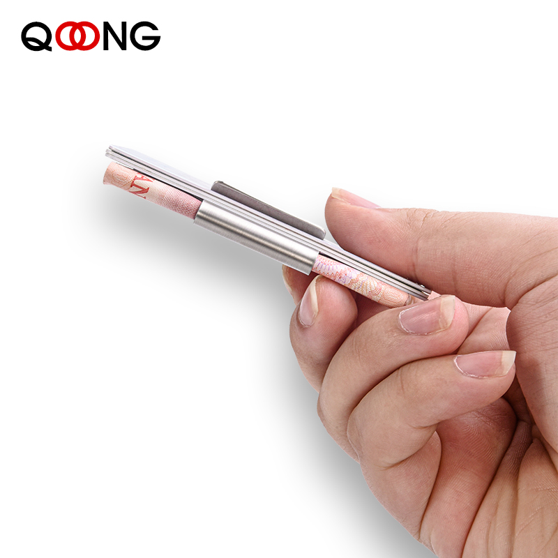 QOONGสแตนเลสสตีลคู่ผู้ชายผู้หญ - Money Clip Magnetic บทวิจารณ์และราคา