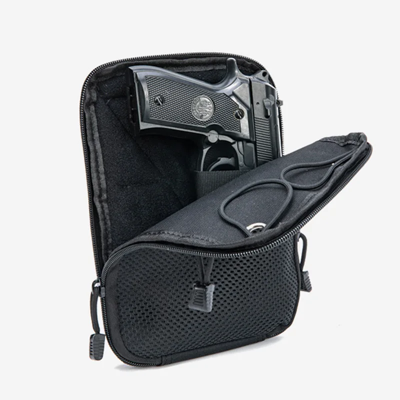 Molle ยุทธวิธีปกปิดปืนกระเป๋า  - Edc Carry Holster บทวิจารณ์และราคา