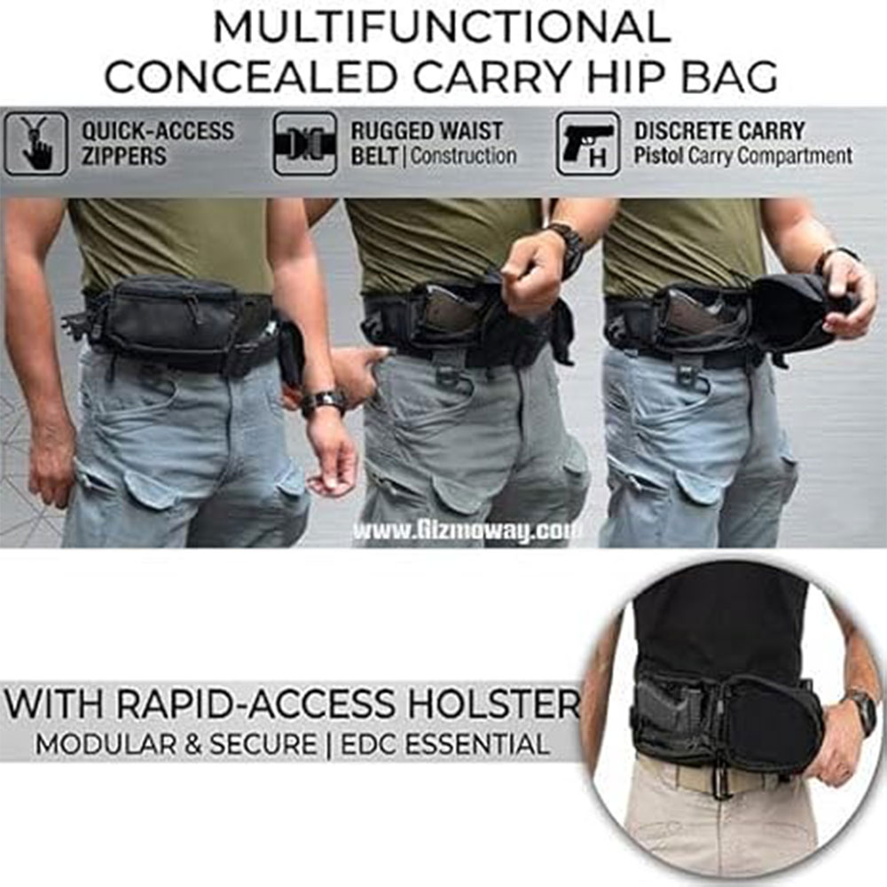กระเป๋าปืนพกยุทธวิธี กระเป๋าใส - Edc Carry Holster บทวิจารณ์และราคา