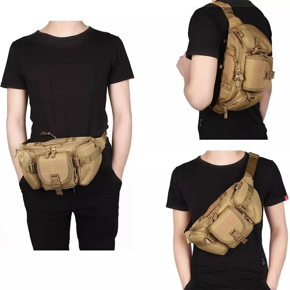 ยุทธวิธี Fanny Pack สําหรับชาย - Edc Carry Bag For Men บทวิจารณ์และราคา