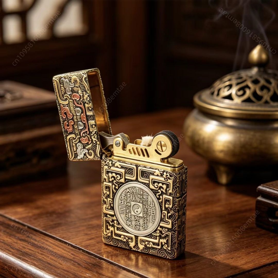 ไฟแช็กทองเหลืองฝังทองแดงสีม่วง - Lighter Insert Zippo บทวิจารณ์และราคา