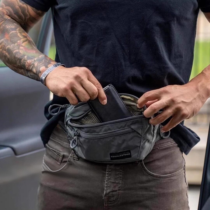 กระเป๋าคาดเอวผู้ชายพร้อมสายปรั - Edc Carry Bag For Men บทวิจารณ์และราคา