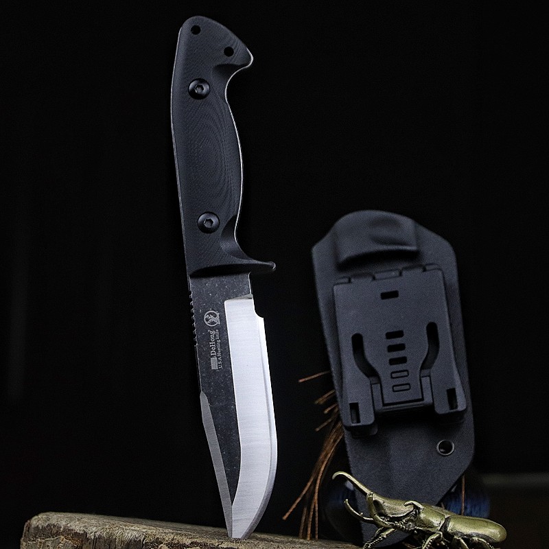 มีดอเนกประสงค์เหล็ก D2 แบบคลาส - Edc Fixed Blade Deep Carry บทวิจารณ์และราคา